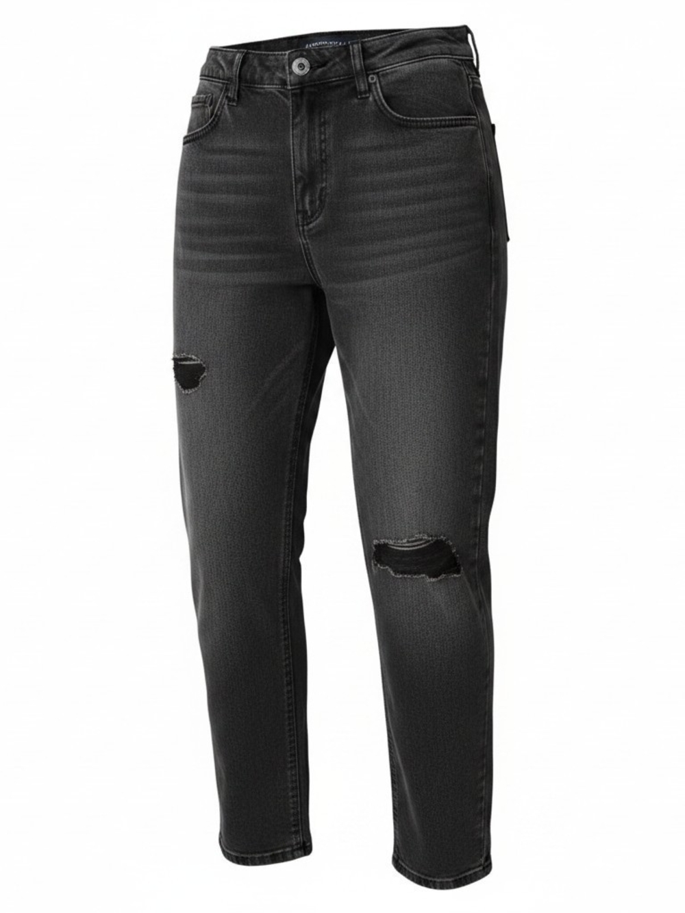 Aéropostale Washed Black Mom Straight Jeans — Women's Size 00 Regular